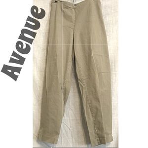 Avenue Tan Stretch Pants Size 20